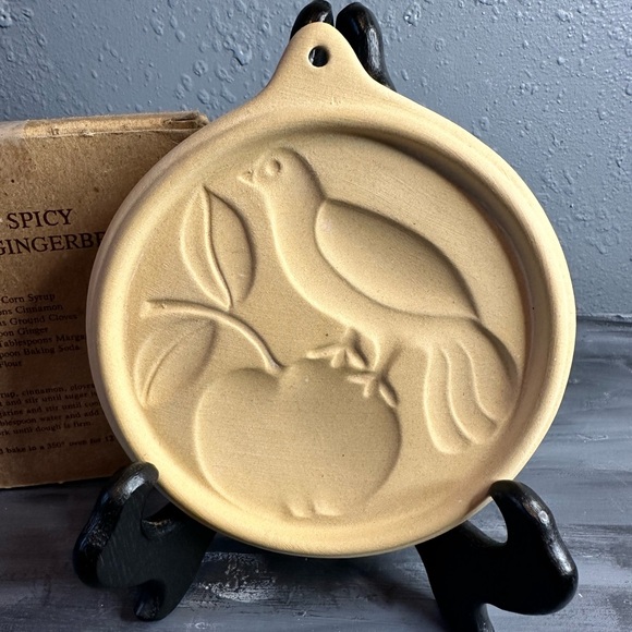 Museum of American folk art cookie mold dove on a apple tree USA - Picture 2 of 6